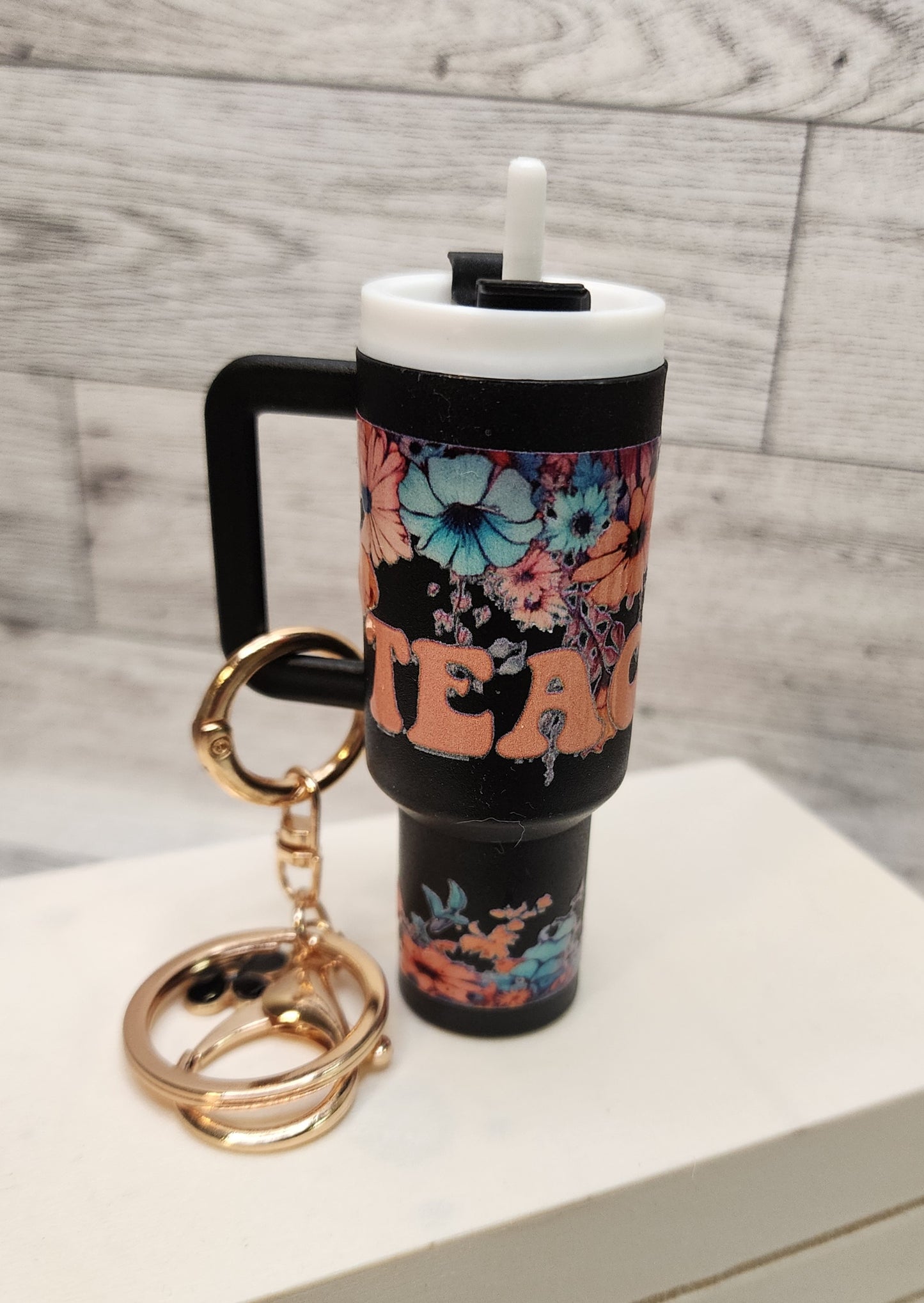 Mini Tumbler Chapstick Holder Keychain