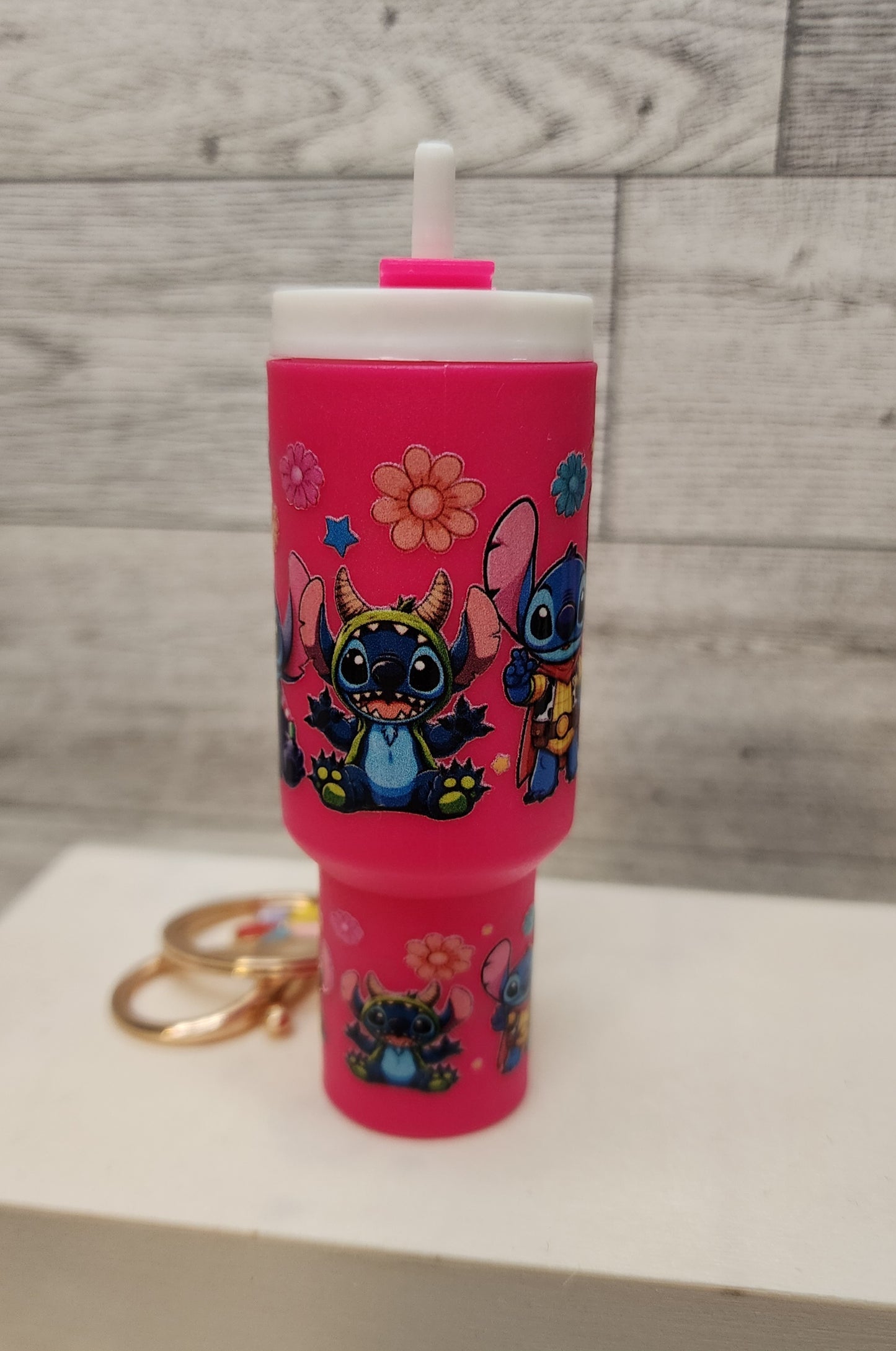 Mini Tumbler Chapstick Holder Keychain