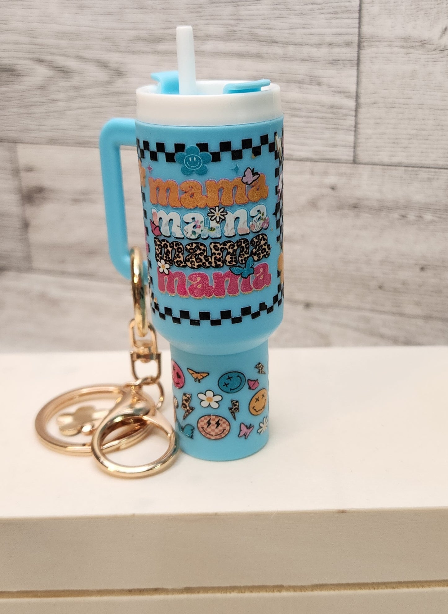 Mini Tumbler Chapstick Holder Keychain