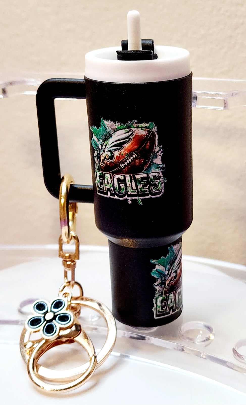 Mini Tumbler Chapstick Holder Keychain