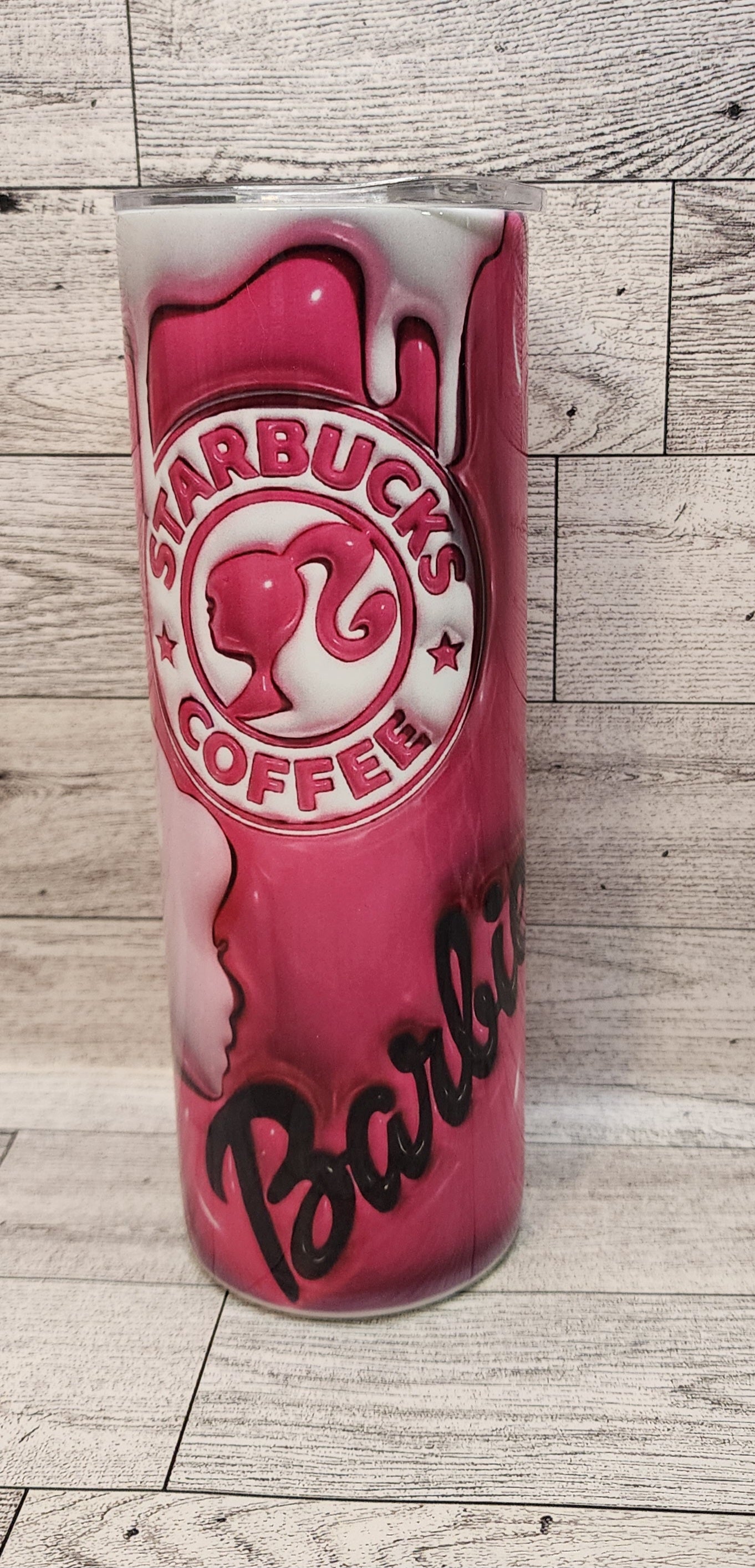 Pink 3D Barbie 20oz Tumbler