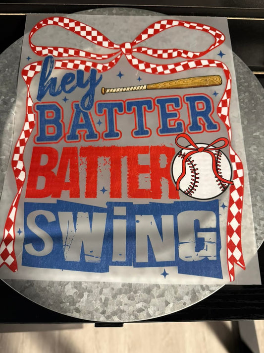 Hey Batter Batter Swing Baseball  Transfer