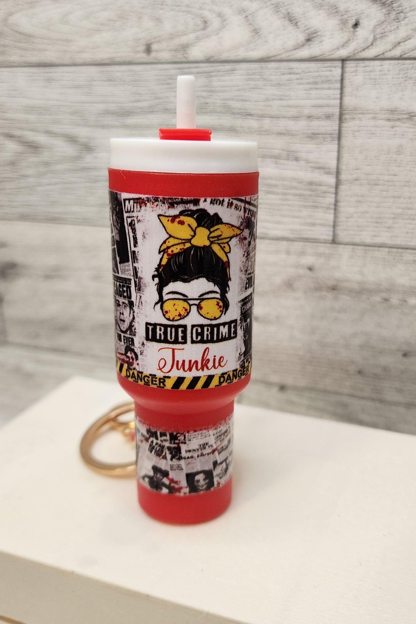 Mini Tumbler Chapstick Holder Keychain