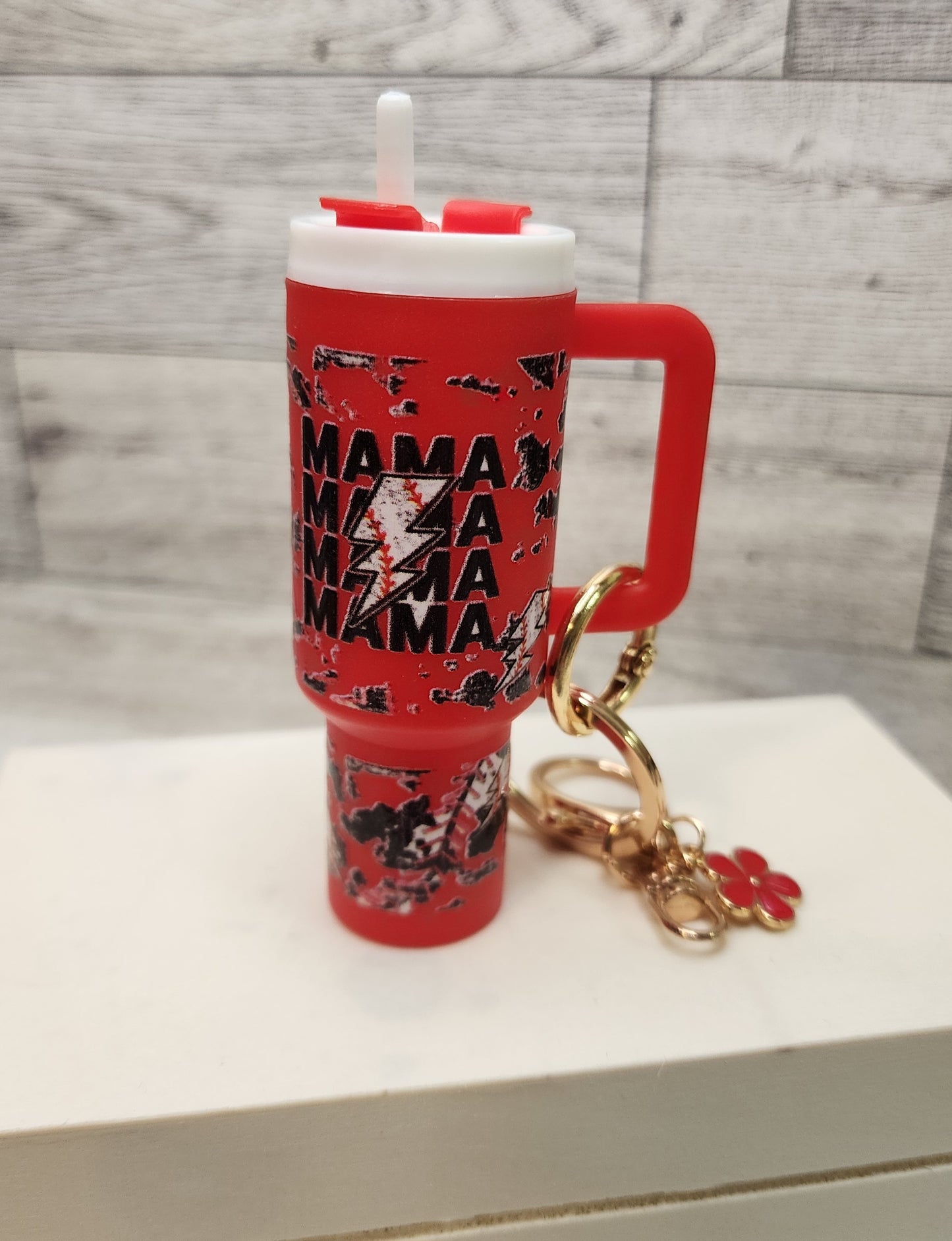 Mini Tumbler Chapstick Holder Keychain