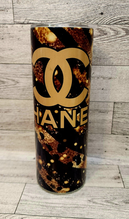 CC Inspired 20 oz Tumbler with Matching Pen and Straw Charm